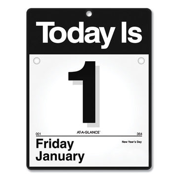 AT-A-GLANCE® "today Is" Wall Calendar, 9.5 X 12, White Sheets, 12-month (jan To Dec): 2022 freeshipping - TVN Wholesale